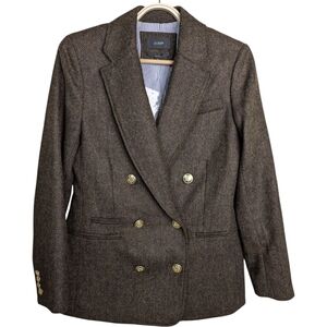 J. Crew Bristol Blazer in Chocolate Brown
